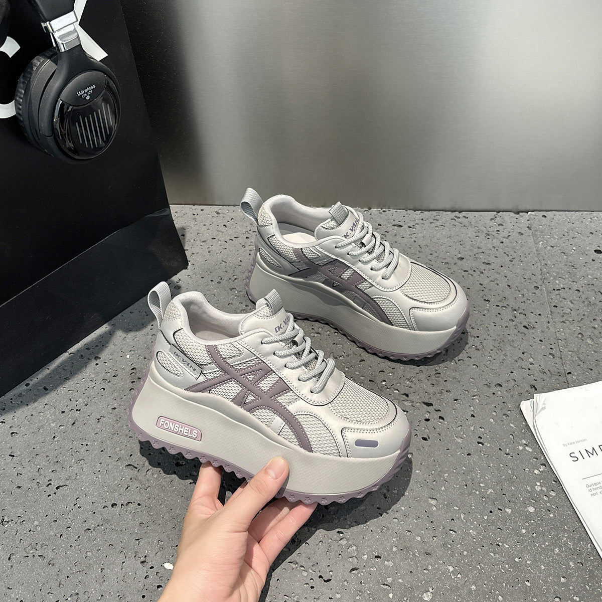 Women's Bottom Small Cortez Autumn Light Luxury Leisure Stylish Height Women's Casual Shoes