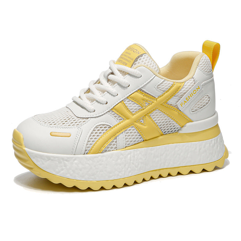 Women's Platform Dad Summer Light Luxury Breathable Sneakers