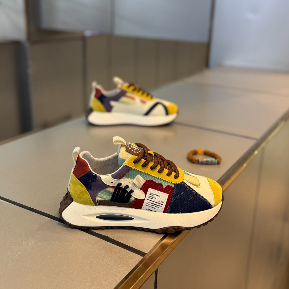 Men's Dad Trendy Light Luxury Fashion Color Men's Shoes
