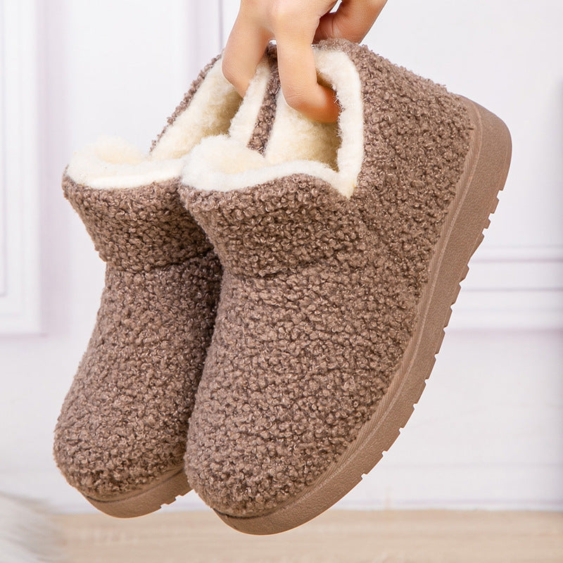 Women's Fleece-lined Warm Mother's Cotton Slip-on Soft Women's Shoes