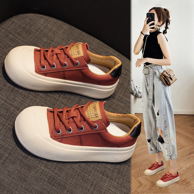 Women's Platform Authentic British Style Retro Flat Women's Shoes