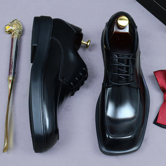 Men's Wear Business Genuine England Style Wedding Leather Shoes
