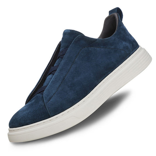 Men's Simple First Layer Cowhide Large Size Leather Shoes