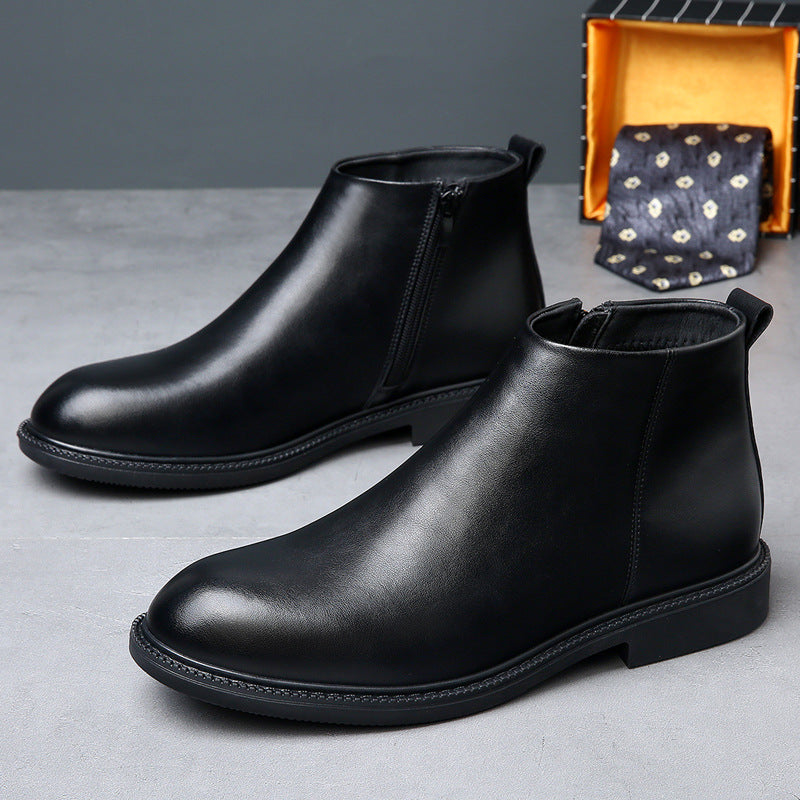 Men's Chelsea Real With Fleece Lining British Style Boots