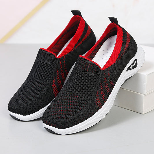 Women's Old Cloth For Slip-on Mother Mesh Casual Shoes