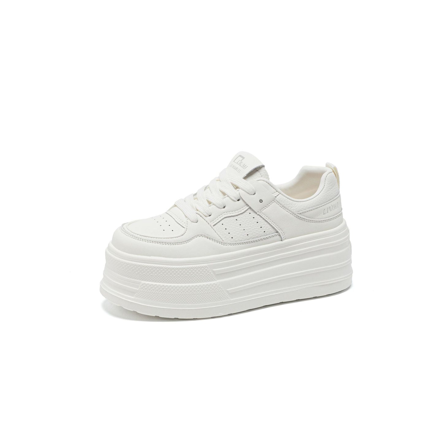 Women's Increased Platform White Genuine Board Early Women's Casual Shoes