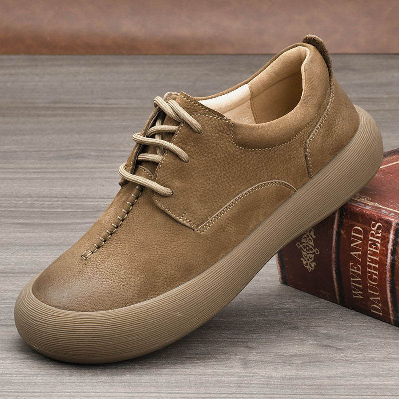 Men's First Layer Cowhide Soft Comfortable Breathable Men's Shoes
