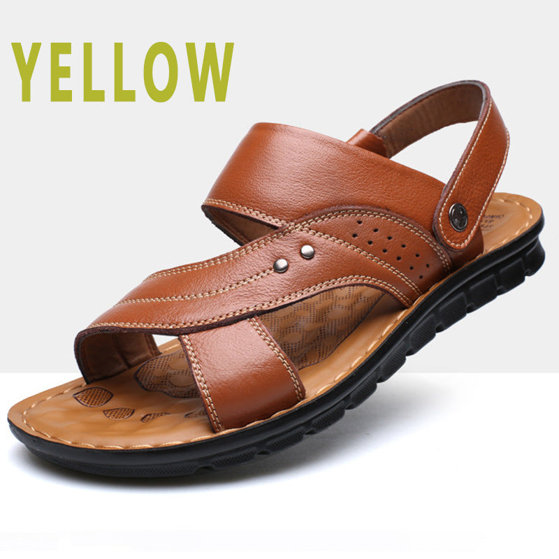 Men's Elegant Three-color Plus Size Beach Sandals