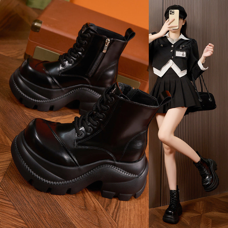 Women's Platform Warm Versatile Small Height Increasing Women's Fashion Shoes