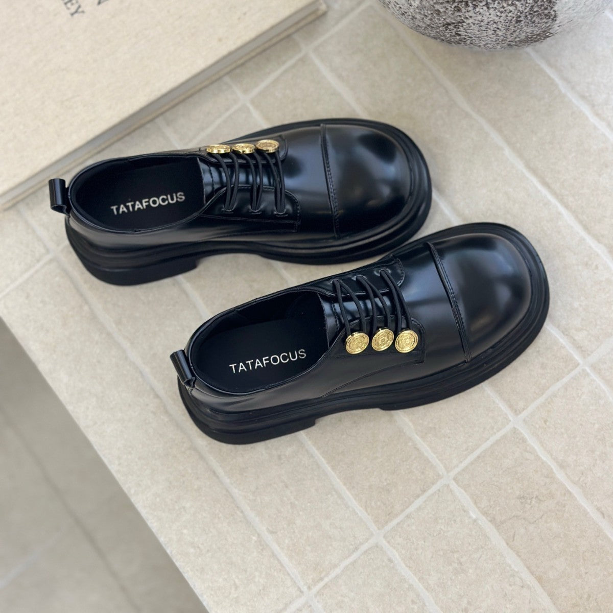 Women's Platform British Style Chunky College Uniform Women's Fashion Shoes