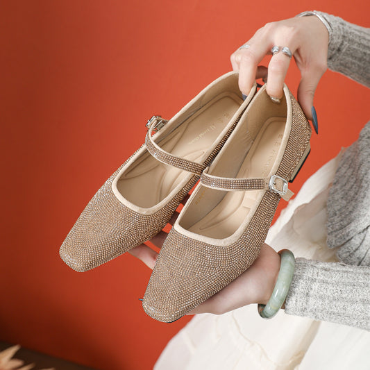 Women's Toe Fashion Chunky Pumps Classic Style Women's Shoes