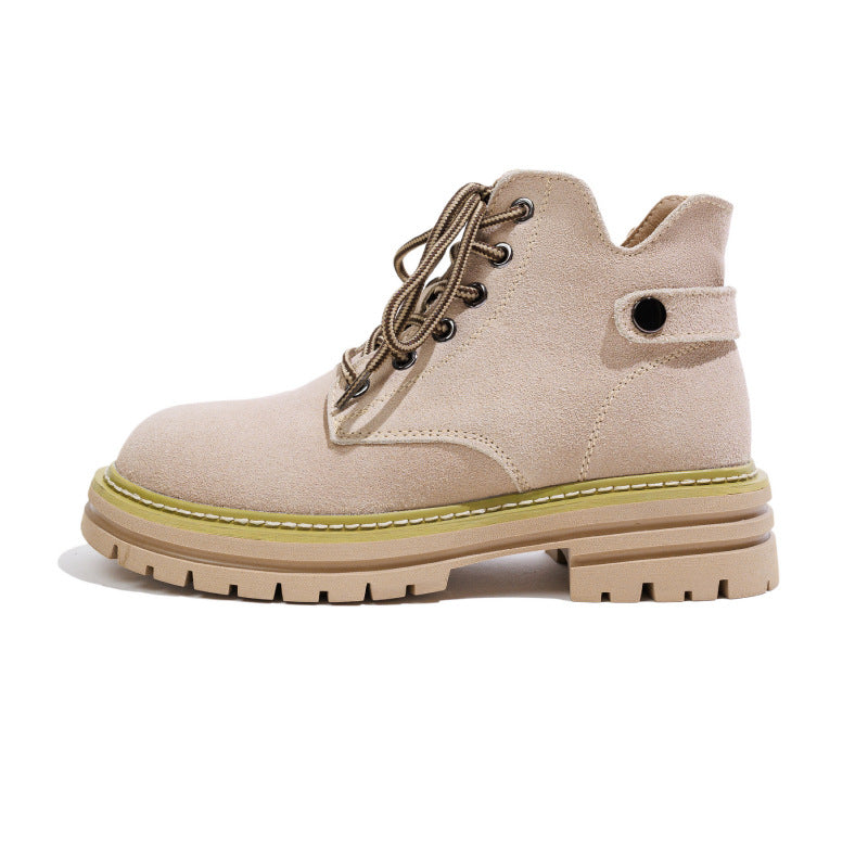 Women's Summer Genuine Retro Tooling Western Cowboy Thick Bottom Inner Boots