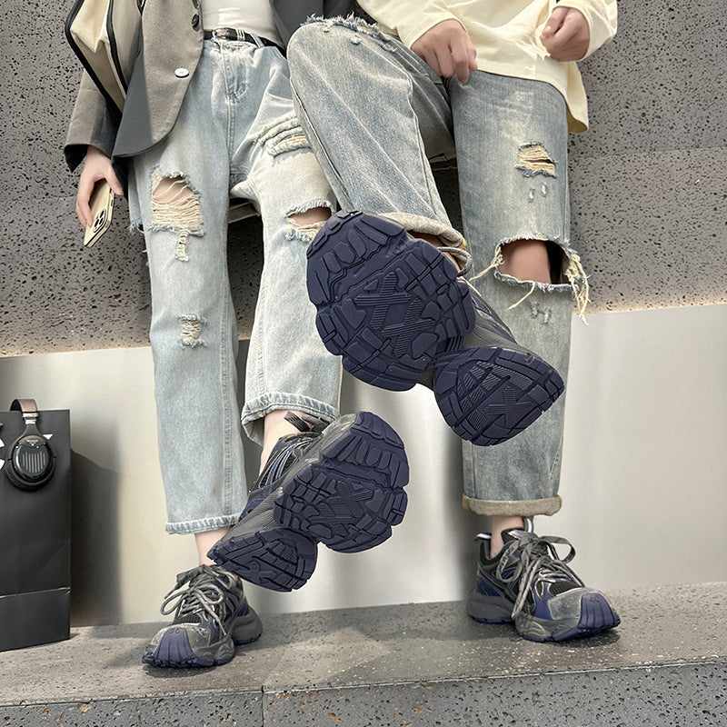 Men's & Women's Autumn Dad Niche High Sense Couple Retro Distressed Casual Shoes