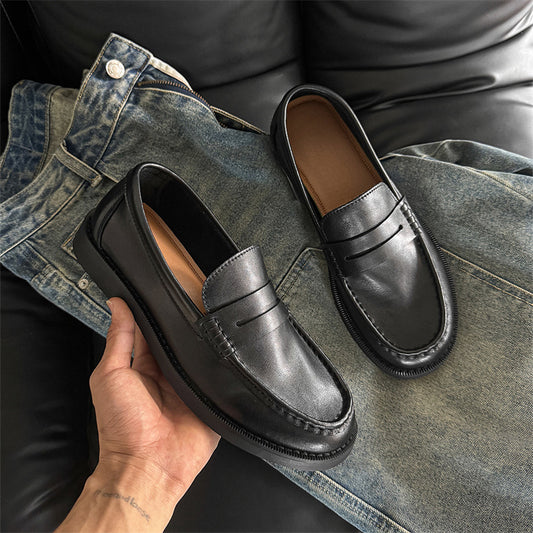 Retro Slip-on Lazy Business Commute Wide Loafers