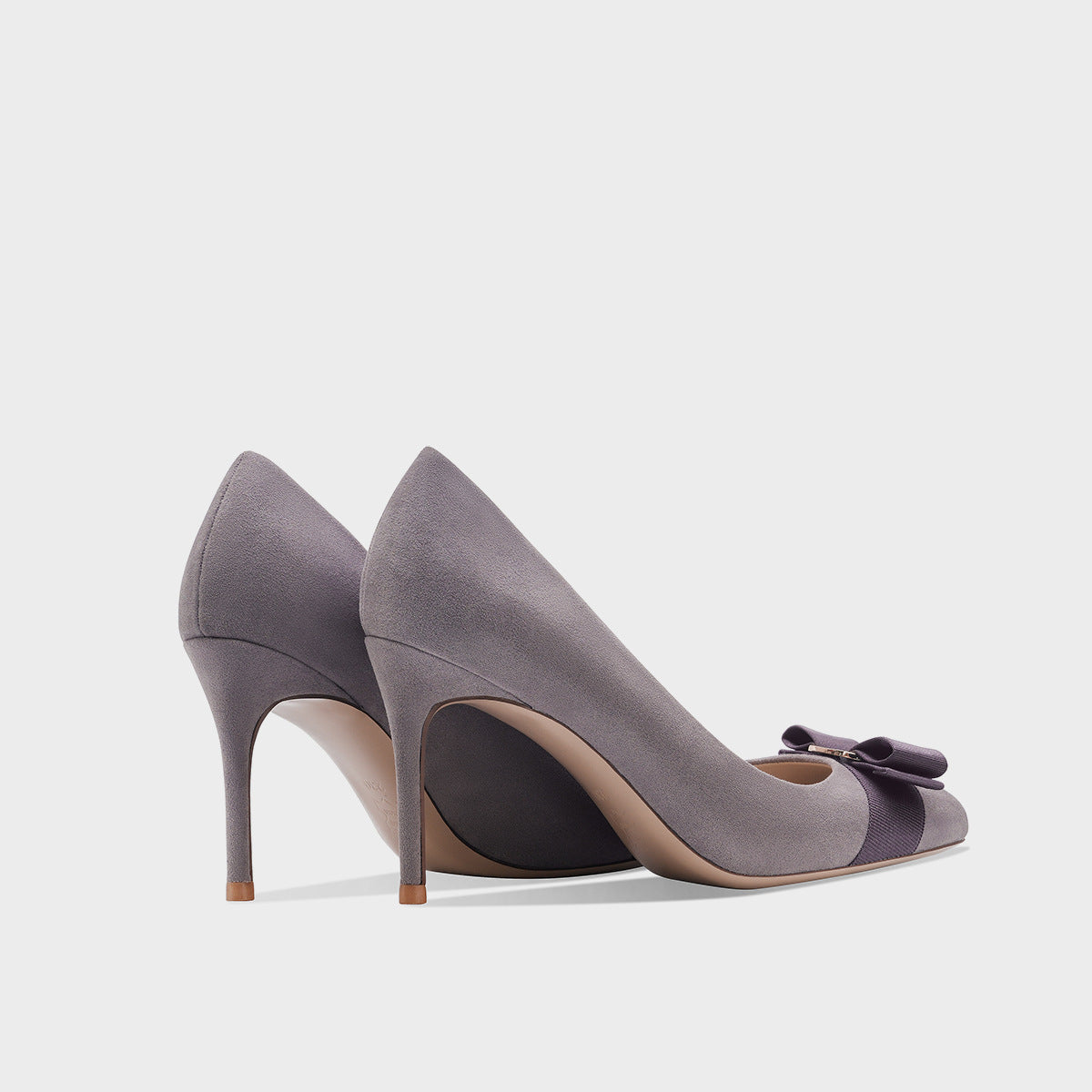 Women's French Gentle Bow Low-cut Stiletto Pumps Ancient Early Style Elegant Heels