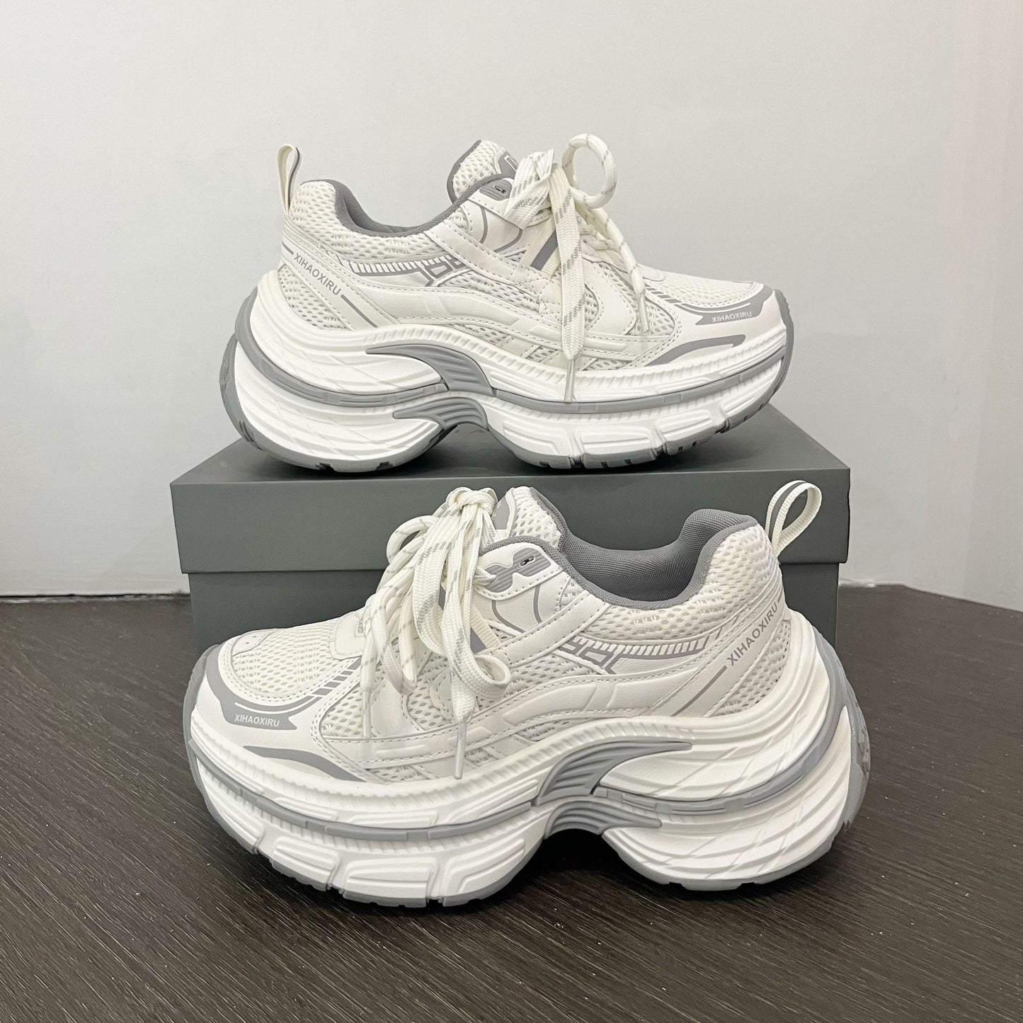 Women's Early Spring Fashion Platform Daddy Heightened Women's Casual Shoes