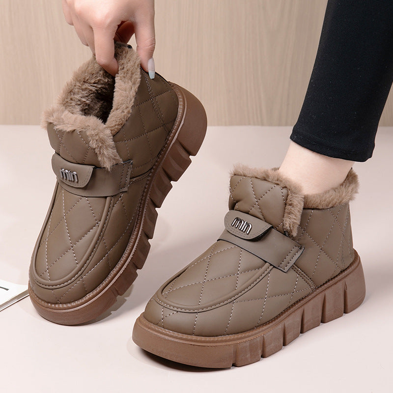 Women's Winter Waterproof Platform Non Slip Outdoor Mother Women's Shoes