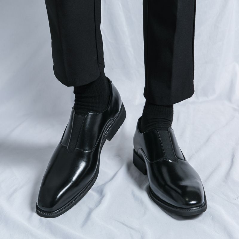 Men's Hair Stylist Korean British Trend Breathable Men's Casual Leather Shoes