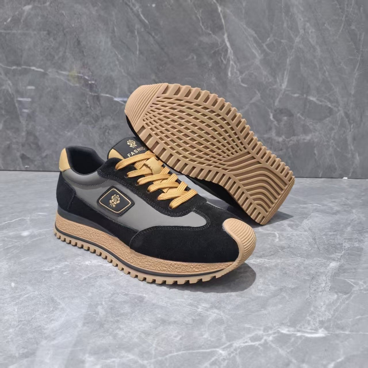 Men's Spring Fashion Genuine Breathable Versatile Trendy Men's Sports Shoes