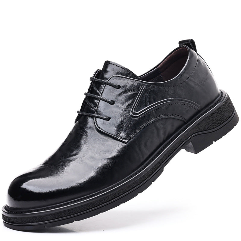 Men's Toe Fashion Genuine Business Formal Wear Leather Shoes