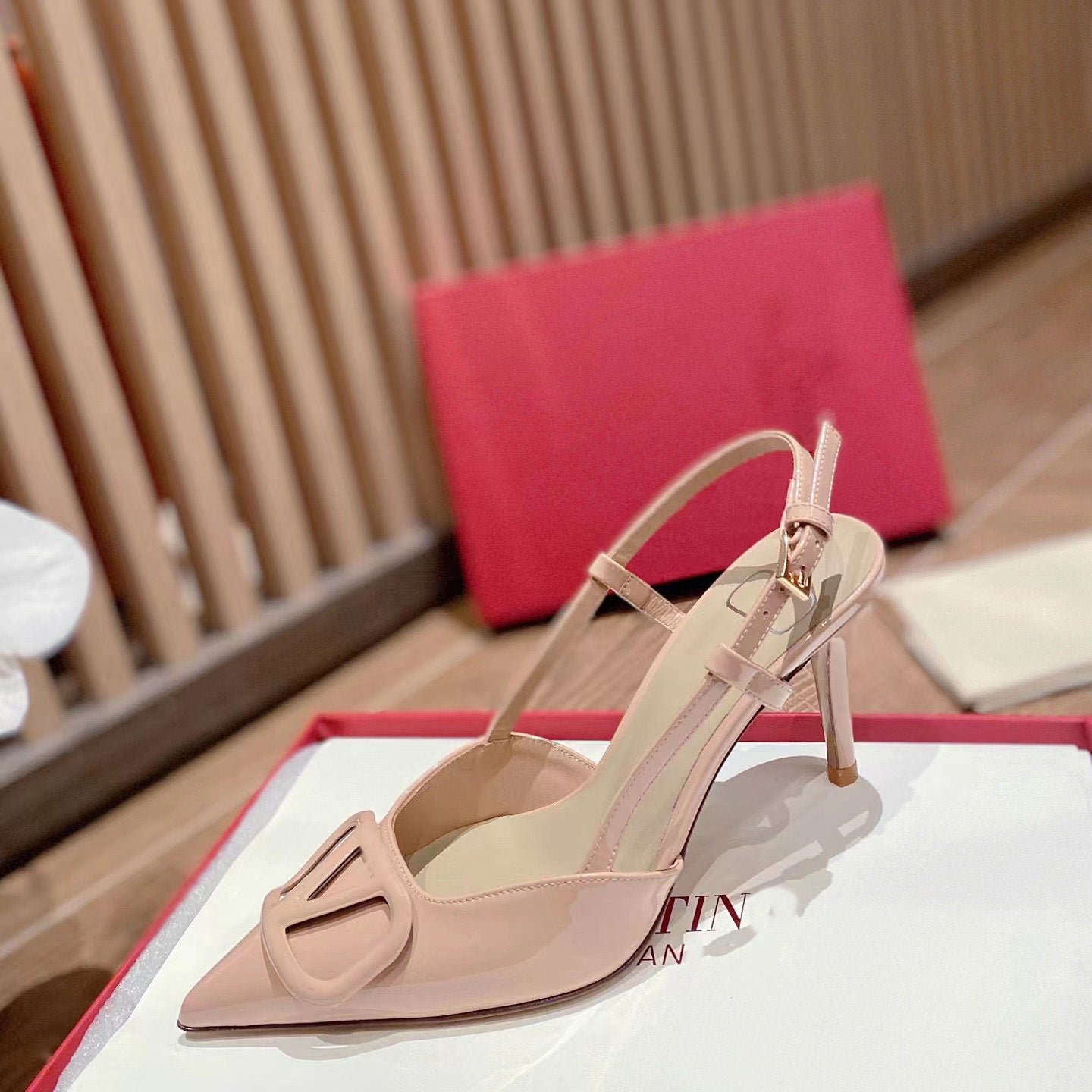 Women's Version Home Nude Summer Toe Cap Stilettos Pointed French V Women's Fashion Shoes