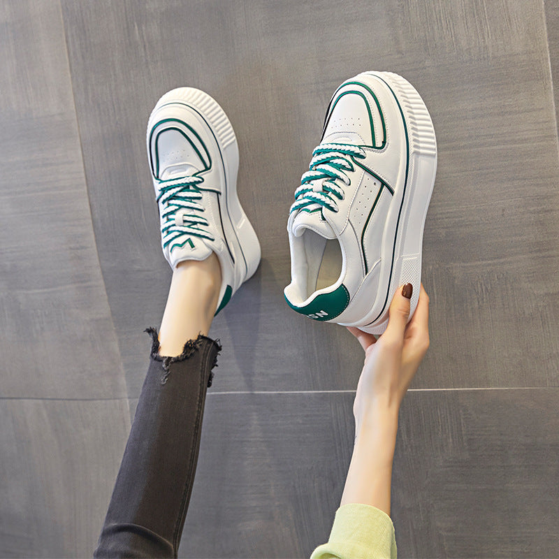 Women's Heightened Easy Wear Sports Style Board Casual Shoes