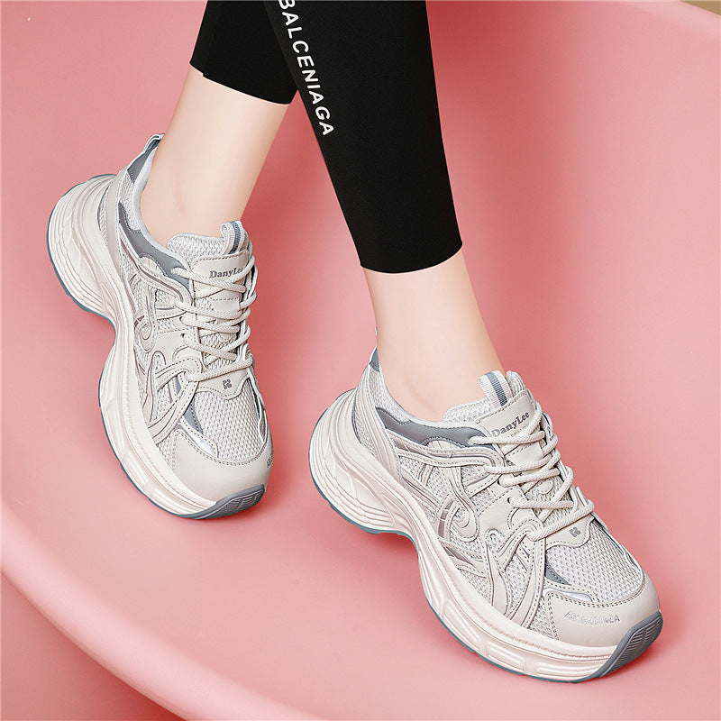 Women's Thick Bottom Platform Dad Sports Leisure Sneakers