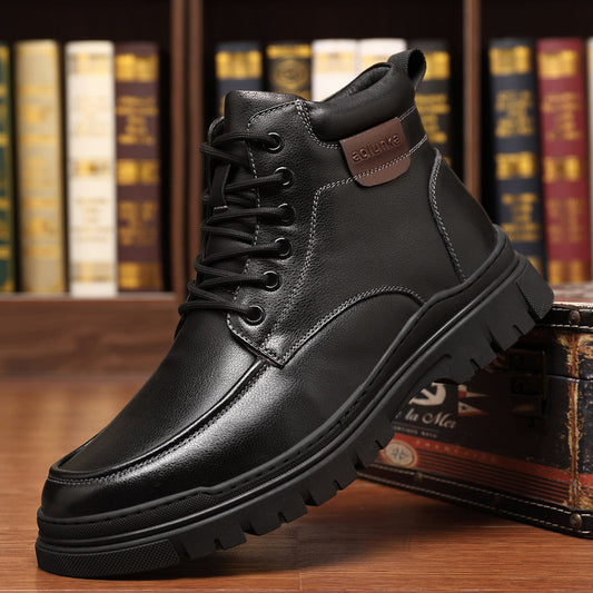 Men's First Layer Cowhide Fleece-lined Thick Northeast Boots