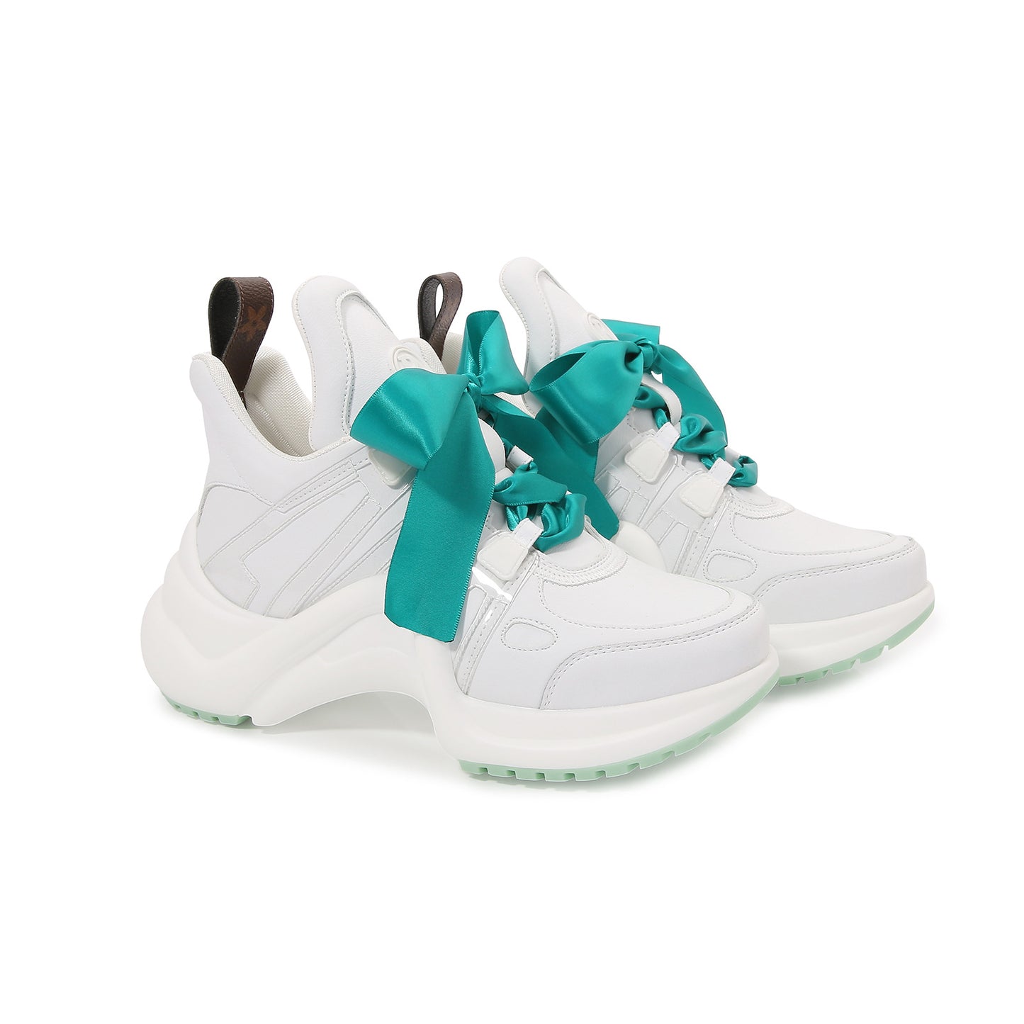 Women's Bow-shaped Dad Platform Height Increasing Breathable Casual Shoes