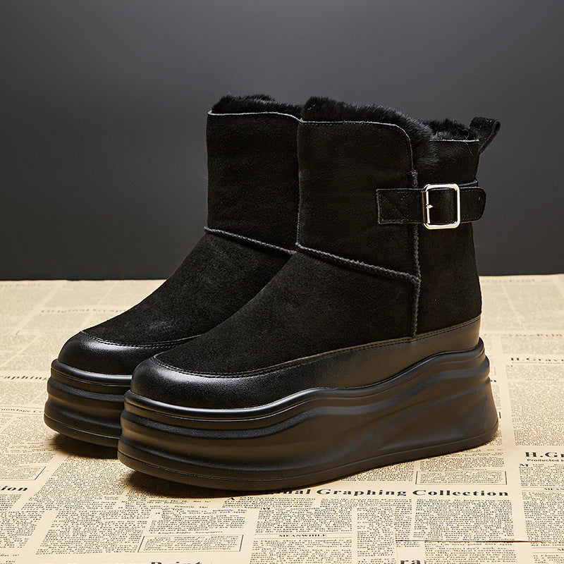 Women's Winter Plus Veet Thick Cotton Height Snow Boots