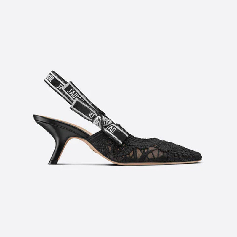 Women's Flat White Lace Embroidered Wedding Bridesmaid Kitten High Heeled Sandals