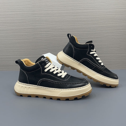Men's European Goods Real With Fleece Lining Sneakers