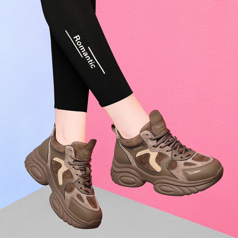 Women's No Supplement For Dad Thick Sole Sneakers