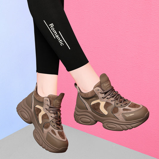 Women's No Supplement For Dad Thick Sole Sneakers