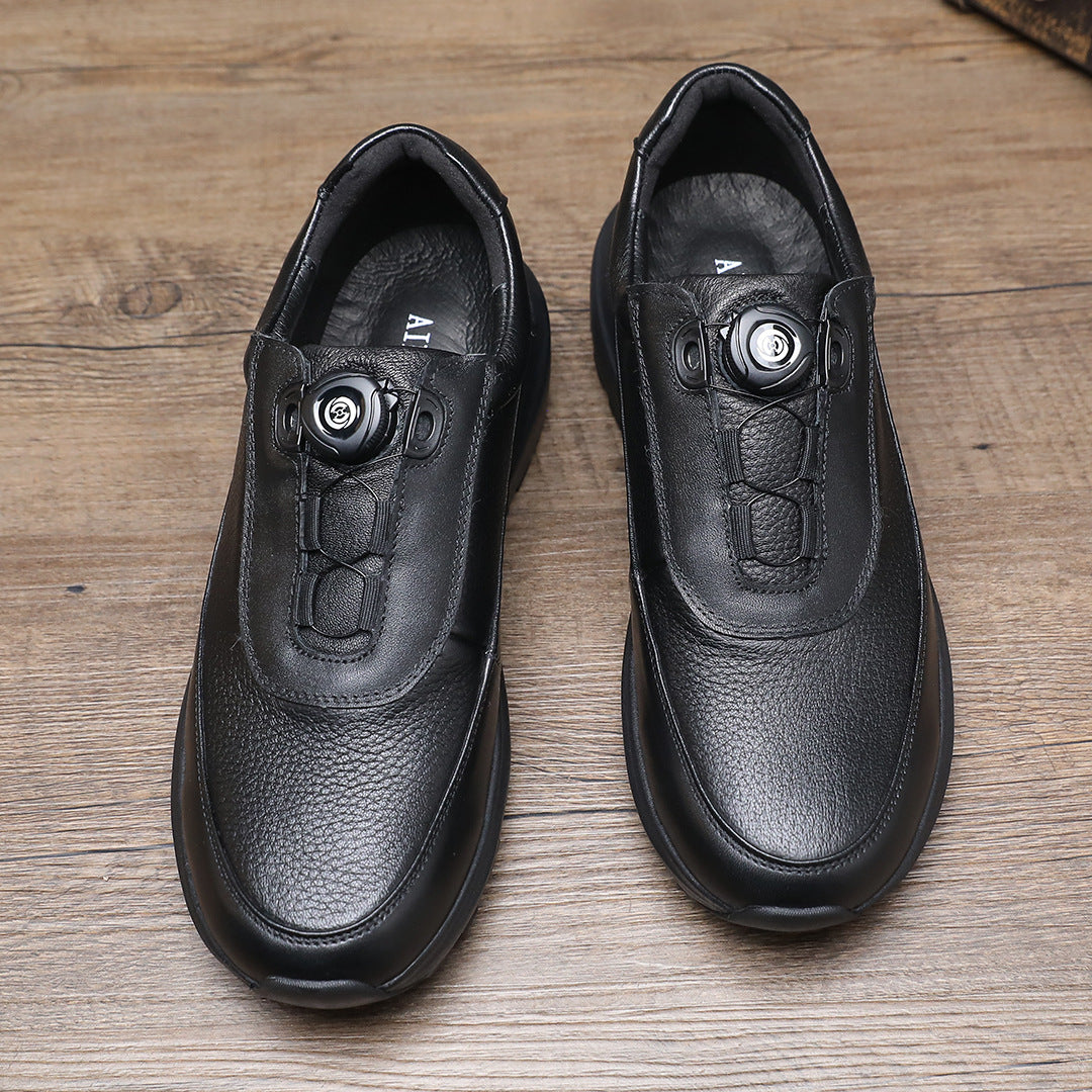 Men's Foam Bottom Business Pigskin Lining European Size Standard Fashion Men's Casual Shoes