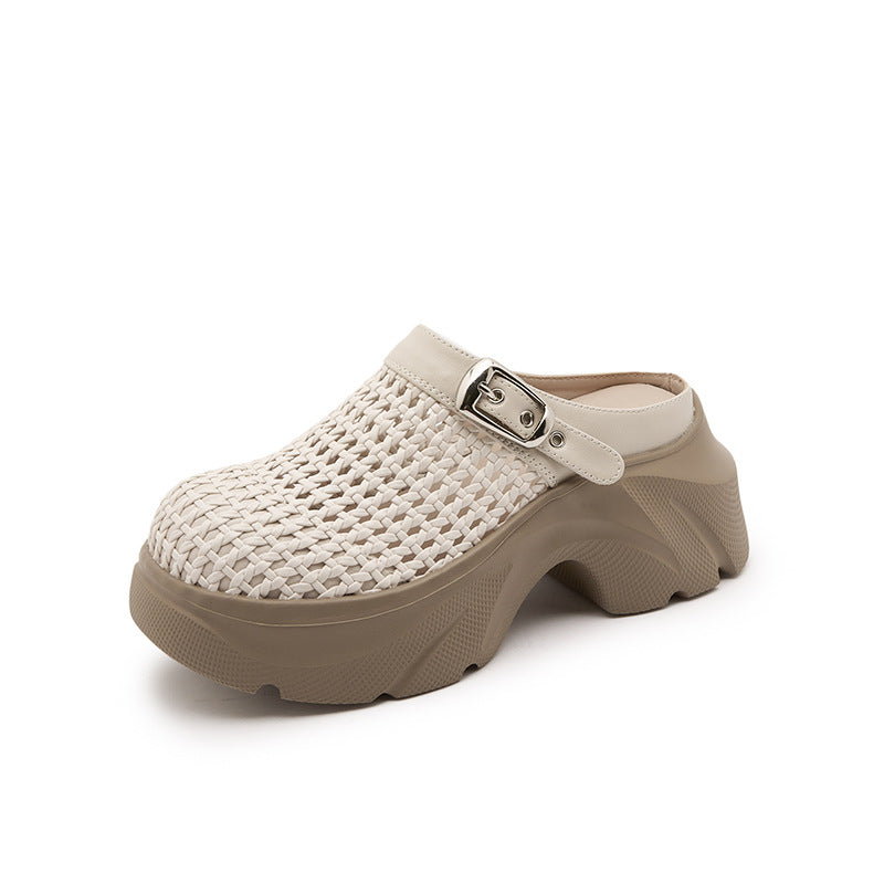 Women's Summer Closed Toe Fashion Thick Bottom Slippers
