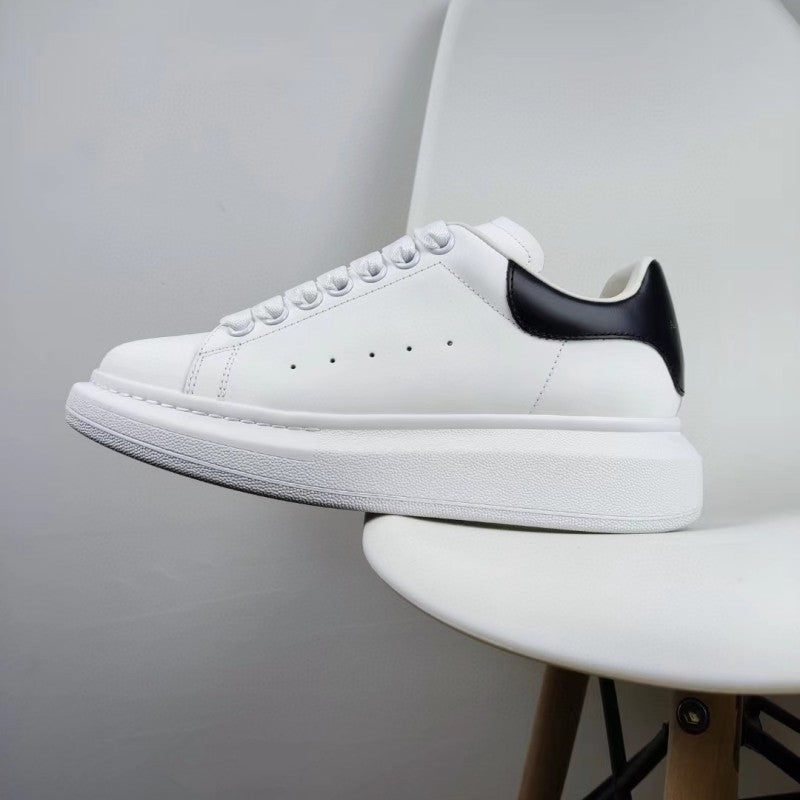 Women's & Men's High Version Mcqueen White Thick-soled Height Casual Shoes