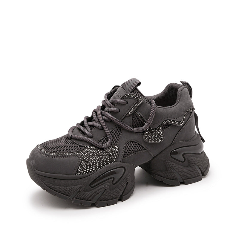 Women's Dad Female Platform Height Increasing Insole Sneakers