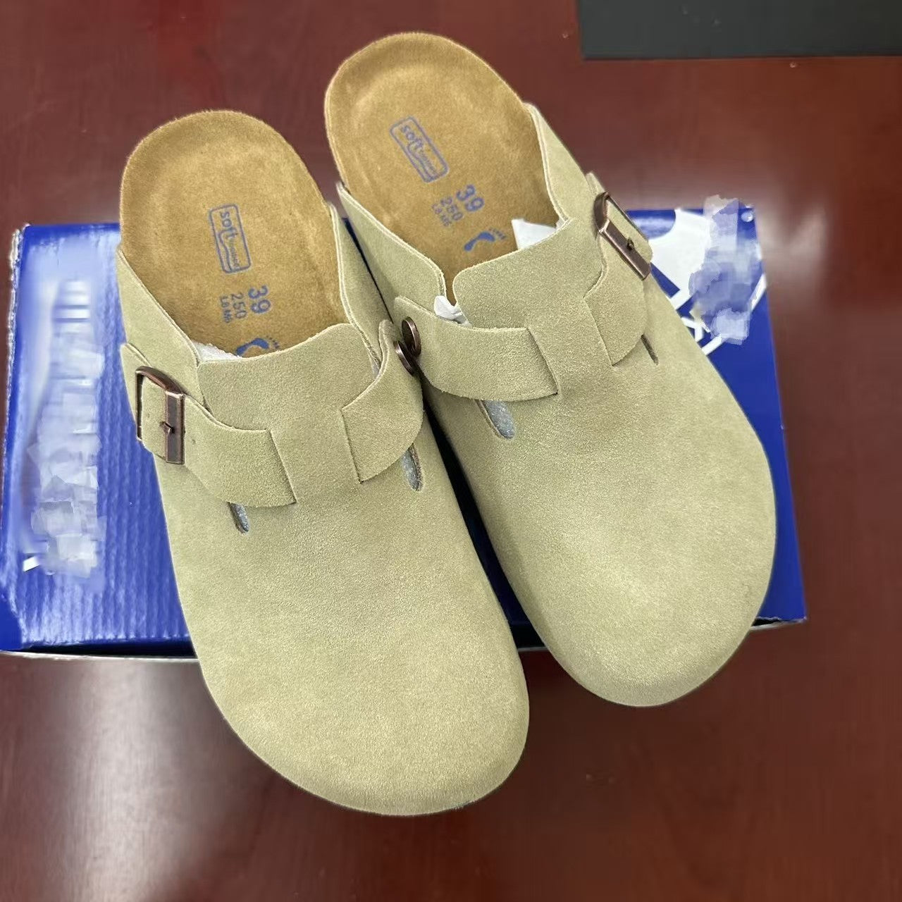 Genuine Pure Source Cork Comfortable Platform Thick-soles Slippers