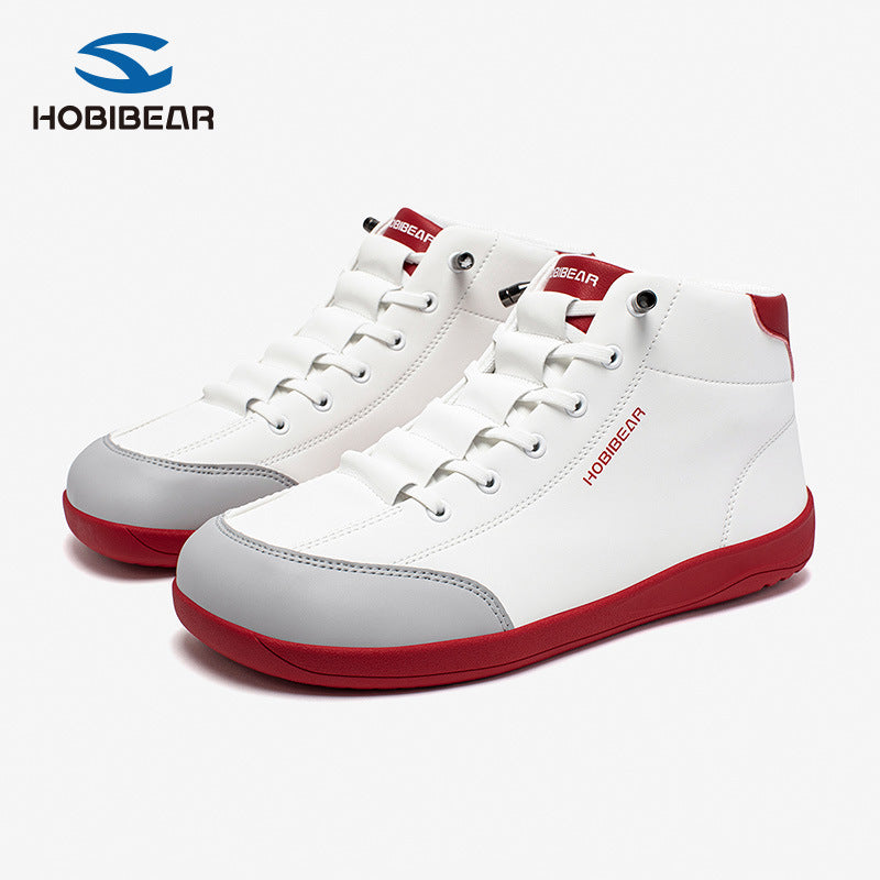 Wide Toe Synthetic Vamp Short Slip-on Boots