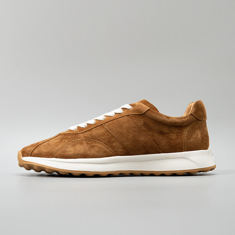 Men's Rock Tea Brown Sports Daily Versatile Retro Fashion Leather Shoes