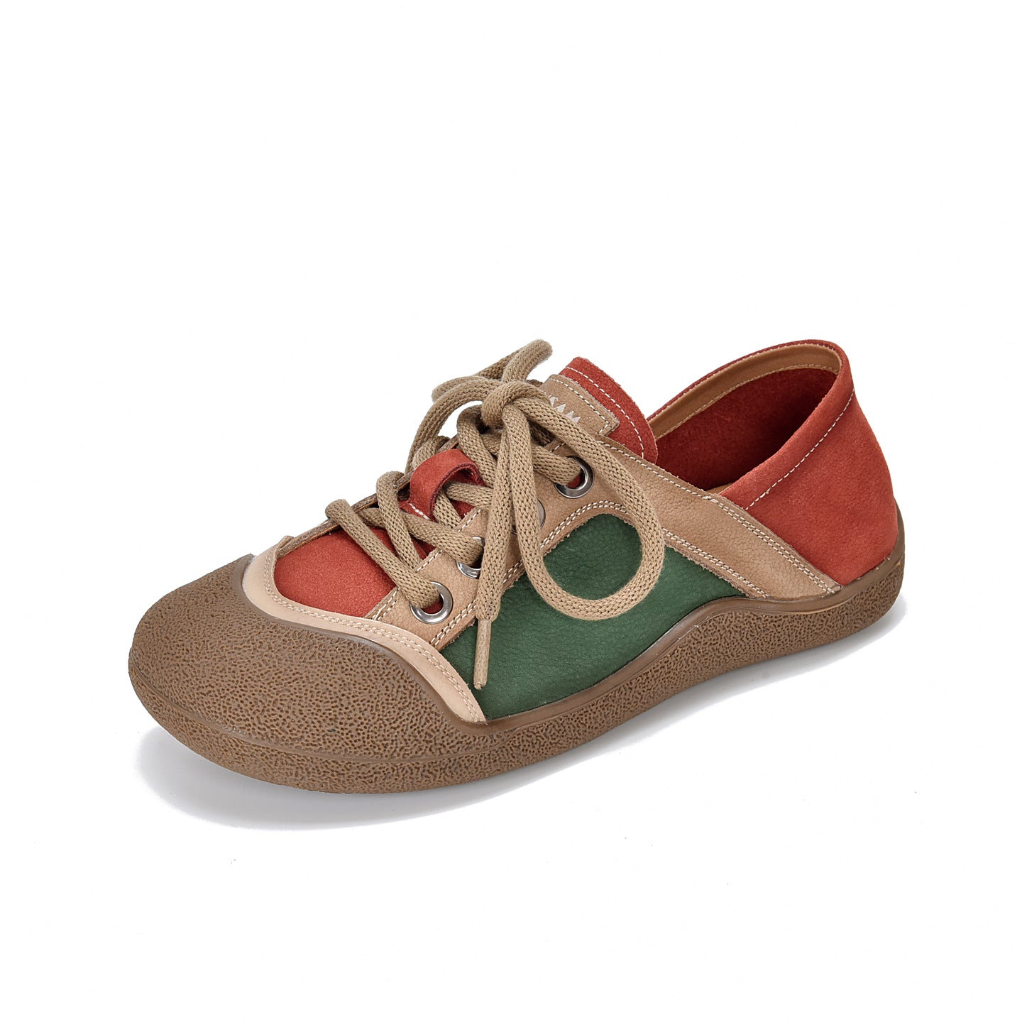 Women's Spring Retro Comfort Color Matching Front Breathable Flat Women's Casual Shoes