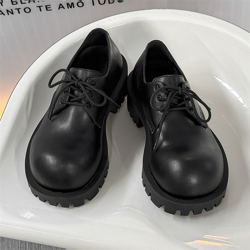 Men's Style Mickey Martin Big Head Derby Leather Shoes