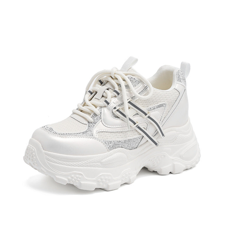 Women's Heightened Daddy Spring Thick Bottom Small Lightweight Leisure Sports Women's Casual Shoes