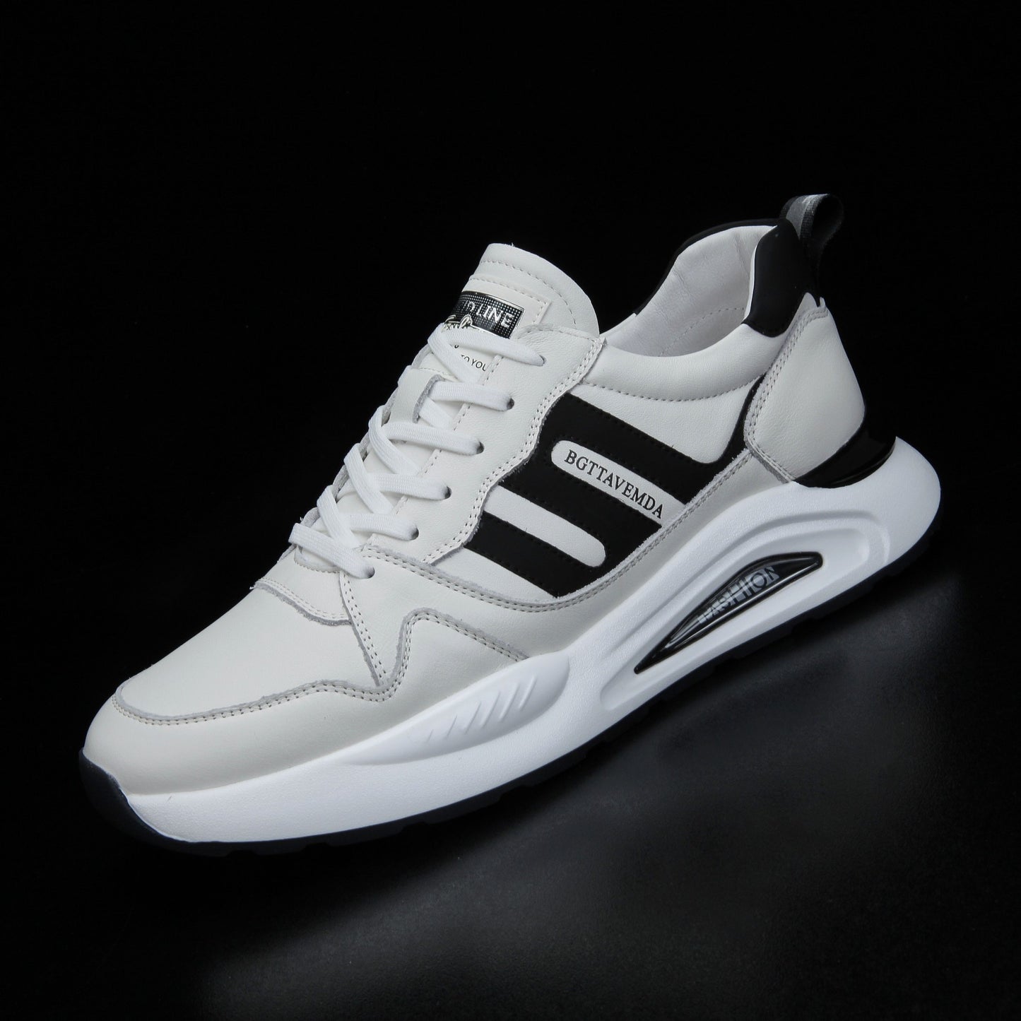 Men's Top Layer Cowhide Four Breathable Comfortable Men's Casual Leather Shoes