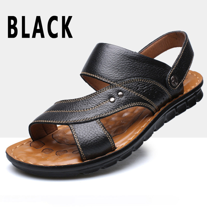 Men's Elegant Three-color Plus Size Beach Sandals