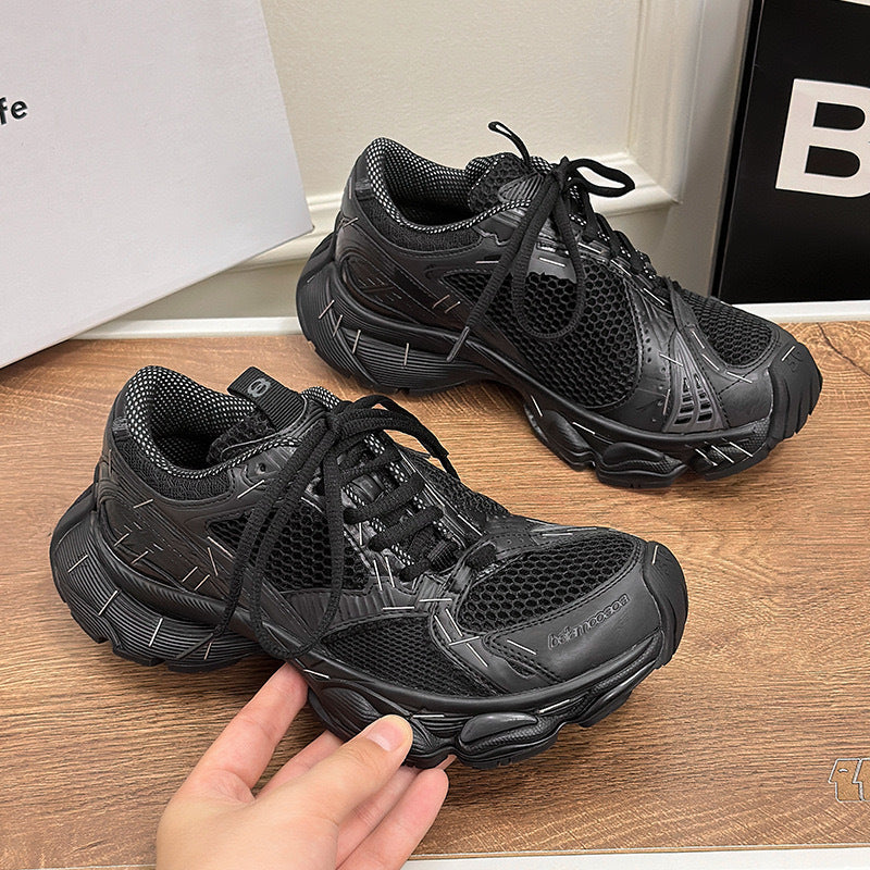 Women's & Men's Stapler Dad Autumn Couple Thick Bottom Elevator Wild Sneakers