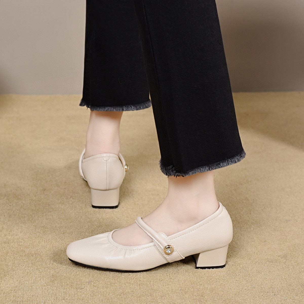 Women's Jane Simple Elegant French Style Small Women's Fashion Shoes