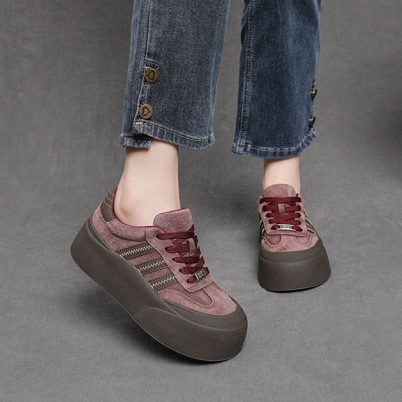 Women's Platform Bread German Training Autumn Comfortable Sports Women's Casual Shoes