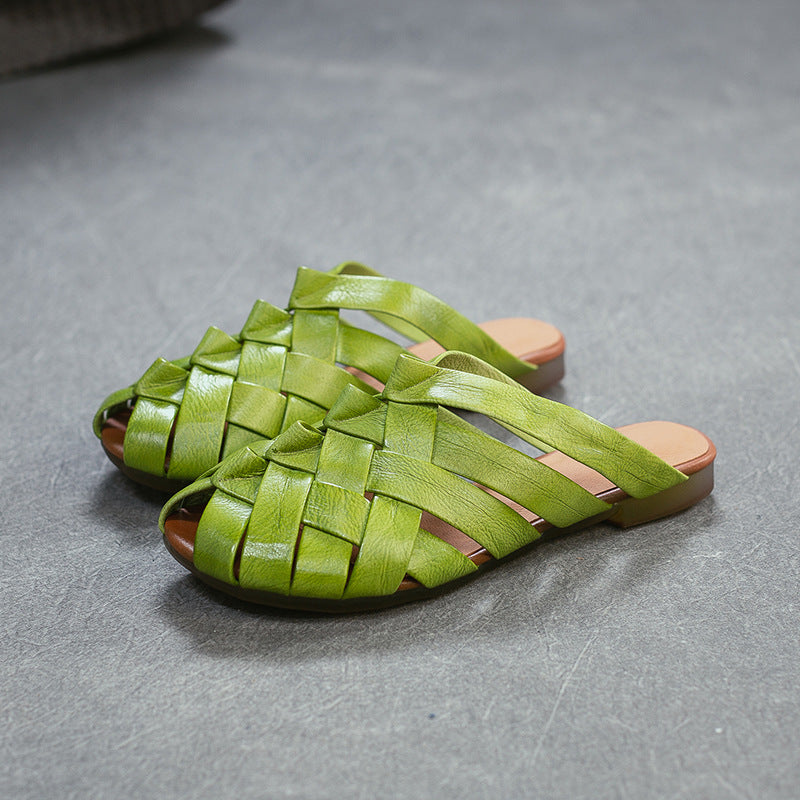 Woven Commute Minimalist Outer Wear Fashionable Slippers